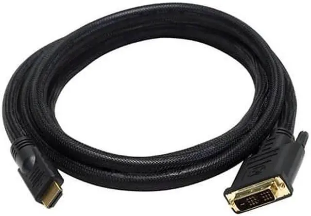 Alt view image 7 of 13 - Monoprice 6Ft 24Awg Cl2 High Speed Hdmi To Dvi Adapter Cable W / Net Jacket - Black