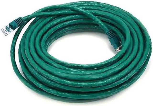 Alt view image 4 of 15 - Monoprice Cat5e Ethernet Patch Cable - 50 Feet - Green | Network Internet Cord - RJ45, Stranded, 350Mhz, UTP, Pure Bare Copper Wire, 24AWG