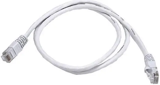 Alt view image 3 of 11 - Monoprice Cat5e Ethernet Patch Cable - 3 Feet - White | Network Internet Cord - RJ45, Stranded, 350Mhz, UTP, Pure Bare Copper Wire, 24AWG