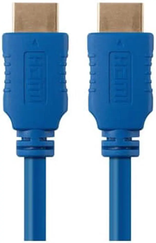 Alt view image 10 of 13 - Monoprice HDMI Cable - 6 Feet - Blue | High Speed, 4K@24Hz, HDR, 18Gbps, YUV 4:4:4, 28AWG, Compatible with UHD TV and More - Select Series