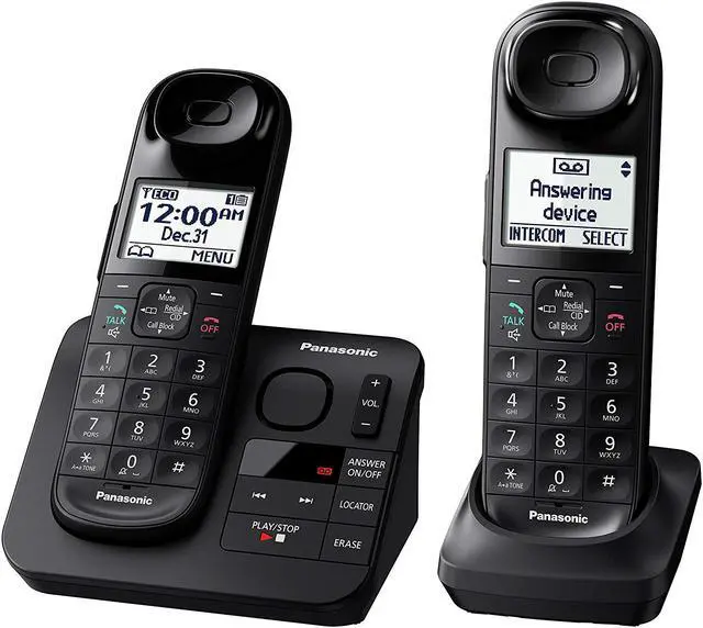 Alt view image 7 of 20 - Panasonic KX-TGL432B 2 Handset Cordless Phone
