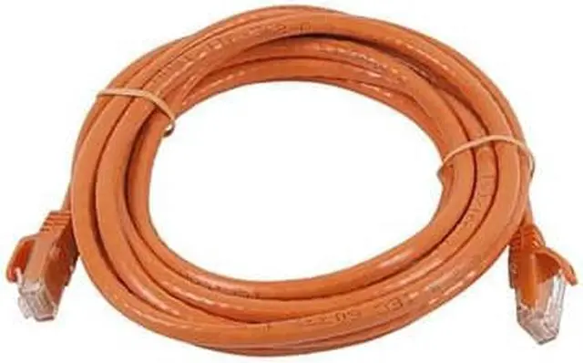 Alt view image 5 of 12 - Monoprice Cat5e Ethernet Patch Cable - 7 Feet - Orange | Network Internet Cord - Snagless RJ45, Stranded, 350Mhz, UTP, Pure Bare Copper Wire, 24AWG - Flexboot Series
