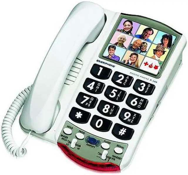Alt view image 2 of 20 - Clarity P300 Picture Phone for Mild Hearing Loss