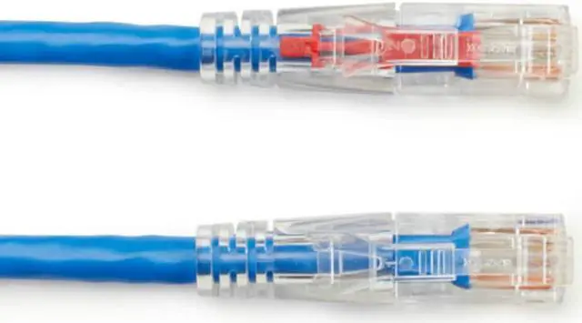 Alt view image 8 of 11 - GigaTrue 3 CAT6 550-MHz Lockable Patch Cable (UTP), Blue, 1-ft. (0.3-m)