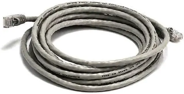 Alt view image 9 of 11 - Monoprice Cat5e Ethernet Patch Cable - 14 Feet - Gray | Network Internet Cord - RJ45, Stranded, 350Mhz, UTP, Pure Bare Copper Wire, 24AWG