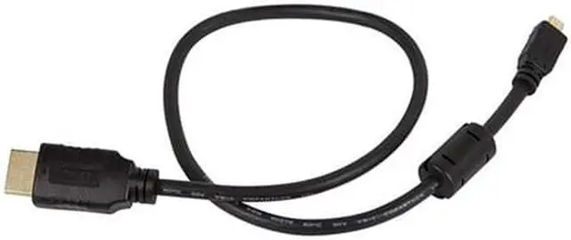 Alt view image 5 of 15 - Monoprice High Speed HDMI Cable - 1.5 Feet - Black | With HDMI Micro Connector, 4K @ 24Hz, 10.2Gbps, 34AWG