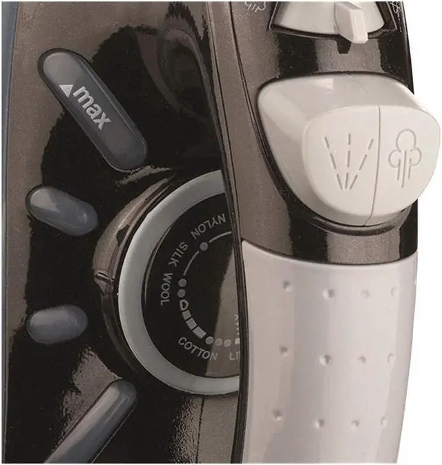 Alt view image 16 of 17 - Brentwood Non-Stick Steam Iron, Black MPI-62