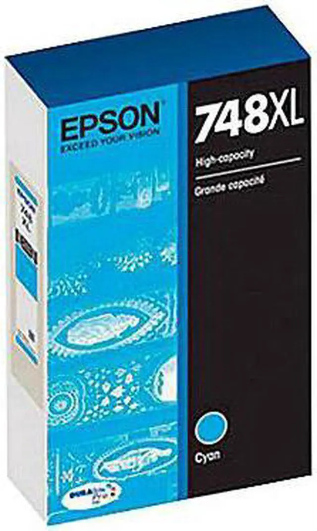 Alt view image 7 of 10 - Epson Durabrite Pro 748 Ink Cartridge - Cyan
