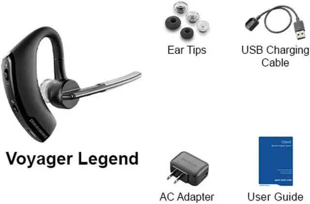 Alt view image 4 of 11 - Plantronics Voyager Legend CS Mono Bluetooth Headset Only