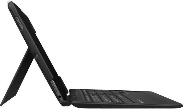 Alt view image 9 of 20 - Logitech Slim Combo Keyboard/Cover Case (Folio) for 10.5" Apple iPad Pro Tablet - Black - Spill - x