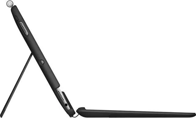 Alt view image 7 of 20 - Logitech Slim Combo Keyboard/Cover Case (Folio) for 10.5" Apple iPad Pro Tablet - Black - Spill - x