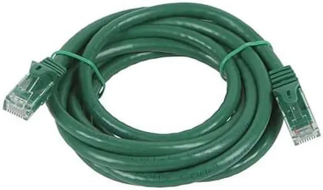 Alt view image 5 of 10 - Monoprice Flexboot Cat5e Ethernet Patch Cable - Network Internet Cord - RJ45, Stranded, 350Mhz, UTP, Pure Bare Copper Wire, 24AWG, 7ft, Green