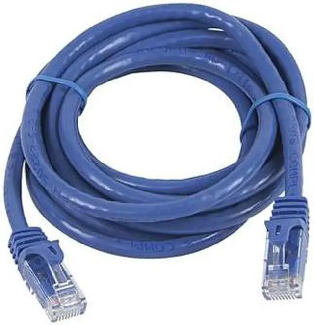 Alt view image 2 of 14 - Monoprice Flexboot Cat5e Ethernet Patch Cable - Network Internet Cord - RJ45, Stranded, 350Mhz, UTP, Pure Bare Copper Wire, 24AWG, 7ft, Blue