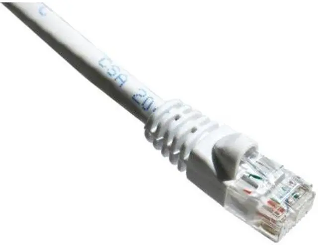 Alt view image 2 of 3 - Axion C5EMB-W10-AX Axiom 10FT CAT5E 350mhz Patch Cable - Category 5e for Network Device - Patch Cable - 10 ft - 1 x - 1 x - Gold-plated Contacts - White