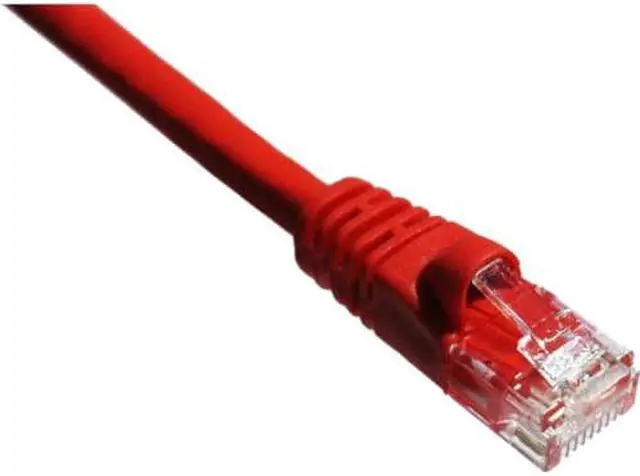 Alt view image 3 of 3 - Axion C5EMB-R10-AX Axiom 10FT CAT5E 350mhz Patch Cable - Category 5e for Network Device - Patch Cable - 10 ft - 1 x - 1 x - Gold-plated Contacts - Red