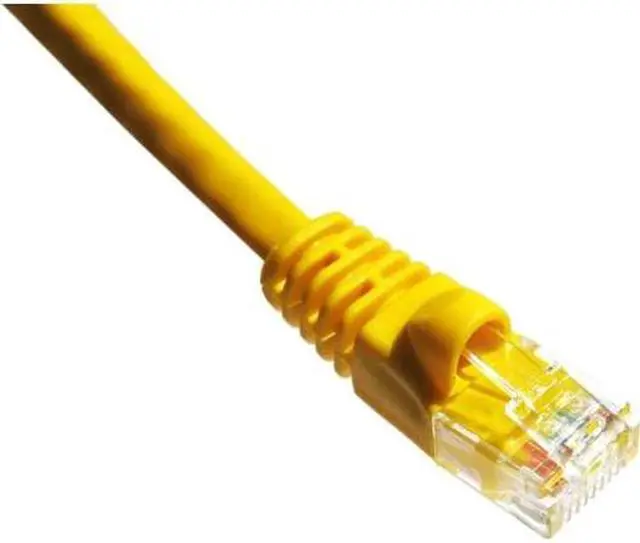 Alt view image 3 of 3 - Axiom 7ft Cat5e 350mhz Patch Cable Molded Boot (yellow)
