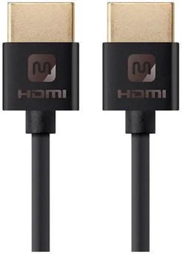 Alt view image 13 of 20 - Monoprice HDMI Cable - 1.5 Feet - Black | High Speed, 4K@60Hz, HDR, 18Gbps, 36AWG, YUV 4:4:4, Compatible with UHD TV and More - Ultra Slim Series