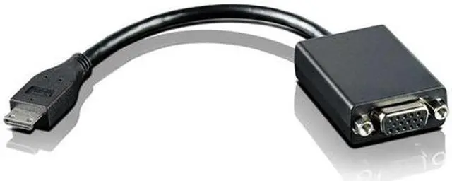 Alt view image 2 of 7 - Lenovo ThinkPad Mini HDMI to VGA Monitor Adapter