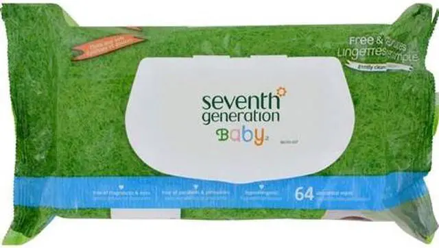Alt view image 17 of 20 - Seventh Generation Baby Wipes - Free and Clear - 64 Count Diapers and Wipes