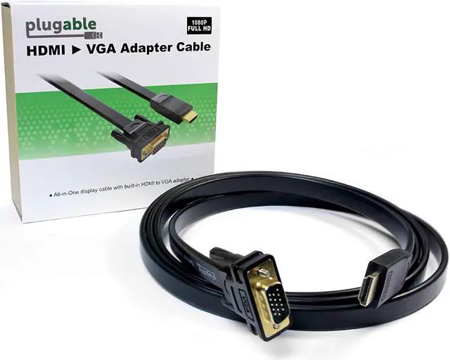 Alt view image 5 of 7 - Plugable Hdmi To Vga Active Adapter Cable