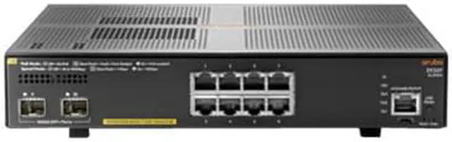 Alt view image 6 of 9 - HPE Aruba 2930F 8G PoE+ 2SFP+ Switch JL258A#ABA
