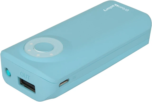 Alt view image 4 of 8 - Urban Factory Blue 5600 mAh Power Bank BAT50UF