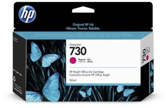 Alt view image 2 of 13 - HP 730 130-ml Magenta DesignJet Ink Cartridge, P2V63A