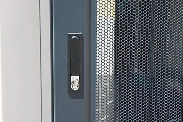 Alt view image 12 of 14 - Sysracks 42U 39" Deep Mesh Doors IT Network Free Standing Server Rack Cabinet Enclosure $150 Value: Shelf, Thermo System, Powerbar, 4 Fans and more