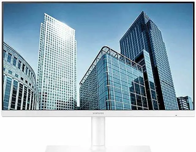 Alt view image 5 of 8 - Samsung S24H851QFN 24" (23.8" viewable) 2560 x 1440 60 Hz WQHD 16:9 5 ms PLS Monitor - White, with USB-C, HDMI, DisplayPort