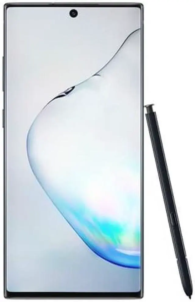 Alt view image 4 of 19 - Samsung Galaxy Note10 SM-N970U1 6.3" Smartphone 256GB Android 9.0 Pie Aura Black