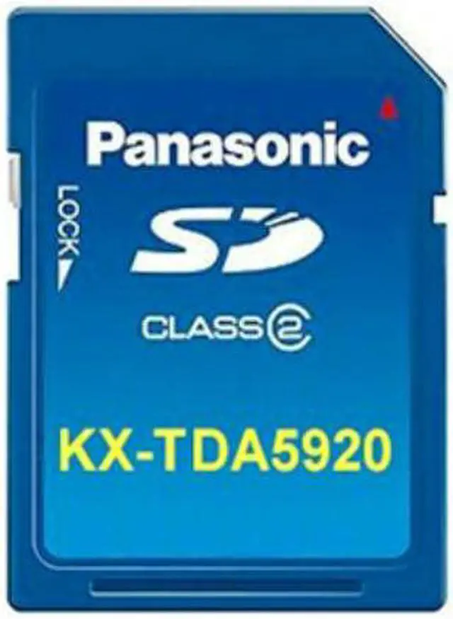 Alt view image 2 of 3 - Panasonic Business Systems KX-TDA5920 CTI/Network system application software for TDA50. SD Card that contains software to support Enhanced CTI functions and network DSS/BLF operation. Requires versio