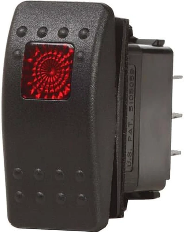 Main image of contura ii switch spdt black onoffon