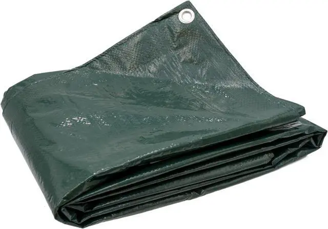 Alt view image 2 of 4 - Harpster Tarps 9 Ft. x 12 Ft. Forest Green Medium Duty 4.5 oz. Poly Tarp  10 Mil
