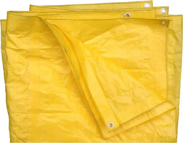 Alt view image 4 of 4 - Harpster Tarps 6' x 20' High Visibility Yellow 3.3 oz. Poly Tarp 8 Mil