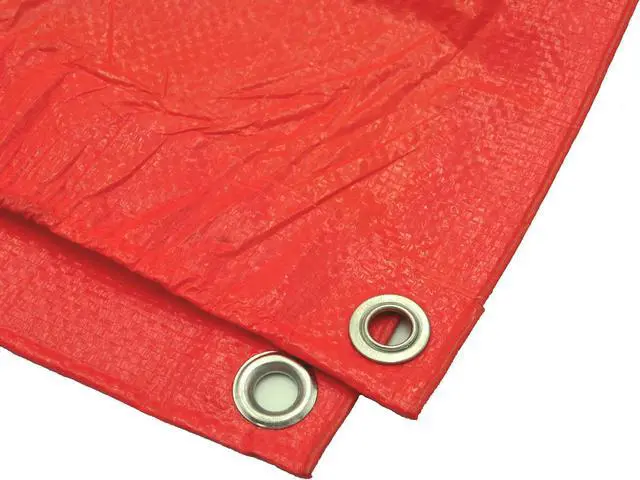 Alt view image 3 of 4 - Harpster Tarps 20' x 20' High Visibility Orange 3.3 oz. Poly Tarp 8 Mil