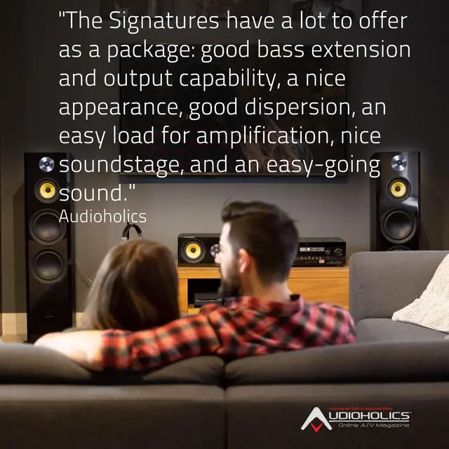 Alt view image 14 of 15 - Fluance Signature HiFi 3-Way Floorstanding Tower Speakers with Dual 8" Woofers for 2-Channel Stereo Listening or Home Theater System - Black Ash/Pair (HFF)