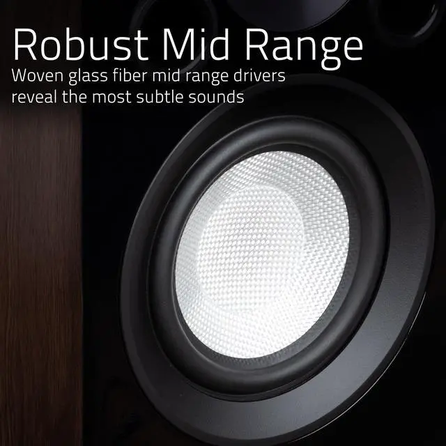 Alt view image 4 of 7 - Fluance Reference High Performance 2-Way Bookshelf and Surround Sound Speakers for 2-Channel Stereo Listening or Home Theater System - Black Ash/Pair (XL8S)