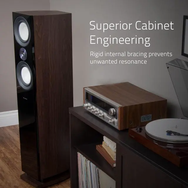 Alt view image 4 of 7 - Fluance Reference High Performance 2-Way Center Channel Speaker for Enhanced Dialogue and Vocals in Home Theater Surround Sound Systems - Black Ash (XL8C)