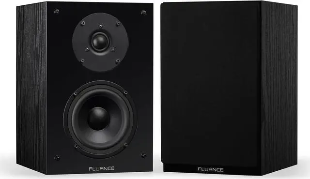 Alt view image 2 of 7 - Fluance Elite High Definition Compact Surround Sound Home Theater 5.0 Channel Speaker System including 2-Way Bookshelf, Center Channel and Rear Surround Speakers - Black Ash (SX50BC)