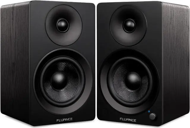 Alt view image 3 of 7 - Fluance RT80 Classic High Fidelity Vinyl Turntable with Ai41 Powered 5" Stereo Bookshelf Speakers, Diamond Stylus, Belt Drive, Built-in Preamp, 90W Class D Amplifier, Bluetooth
