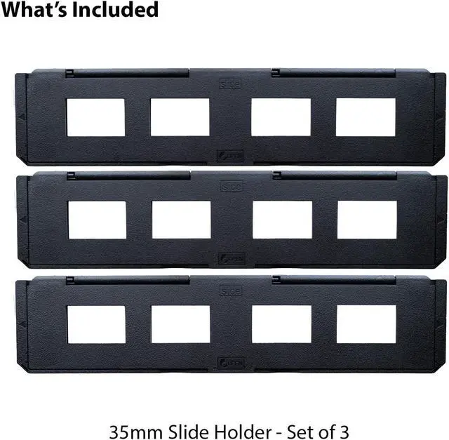 Alt view image 2 of 7 - Magnasonic Long Tray Slide Film Holder for 35mm Compatible Film Scanners, Holds 4 Slides to Speed up Processing Time, Easy To Use, Gently Flattens and Protects Film Edges - Set of 3 (ST01)