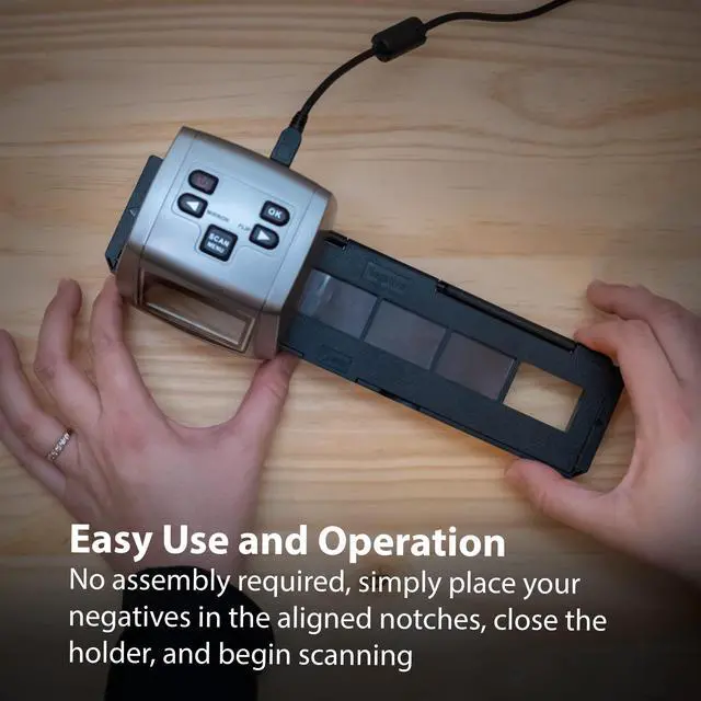 Alt view image 5 of 7 - Magnasonic All-in-One Super 8/8mm Film Scanner, Converts Film into Digital Video, Scans 3", 5" and 7" Super 8/8mm Film Reels with Bonus 32GB SD Card (FS81)