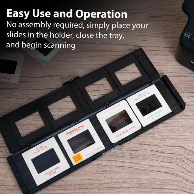 Alt view image 5 of 7 - Magnasonic Long Tray Slide Film Holder for 35mm Compatible Film Scanners, Holds 4 Slides to Speed up Processing Time, Easy To Use, Gently Flattens and Protects Film Edges - Set of 3 (ST01)
