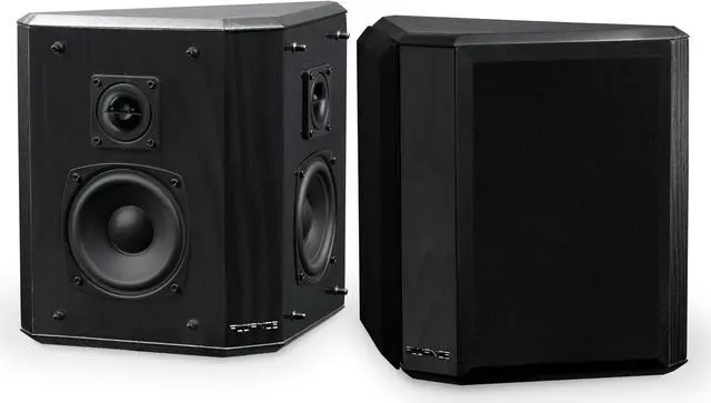 Alt view image 2 of 14 - Fluance Elite High Definition 2-Way Bipolar Surround Speakers for Wide Dispersion Surround Sound in Home Theater Systems - Black Ash/Pair (SXBP2)