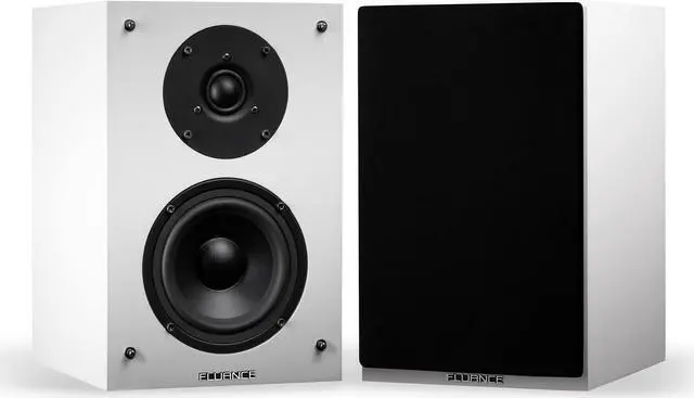 Alt view image 2 of 7 - Fluance Elite High Definition Compact Surround Sound Home Theater 5.1 Channel Speaker System including 2-Way Bookshelf, Center Channel, Rear Surrounds and DB10 Subwoofer - White (SX51WHC)
