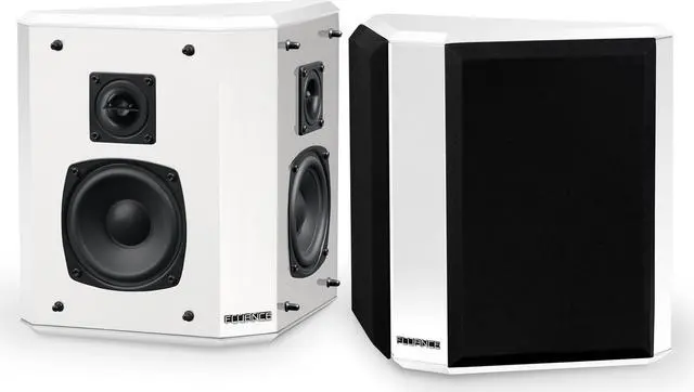 Alt view image 2 of 12 - Fluance Elite High Definition 2-Way Bipolar Surround Speakers for Wide Dispersion Surround Sound in Home Theater Systems - White/Pair (SXBP2WH)