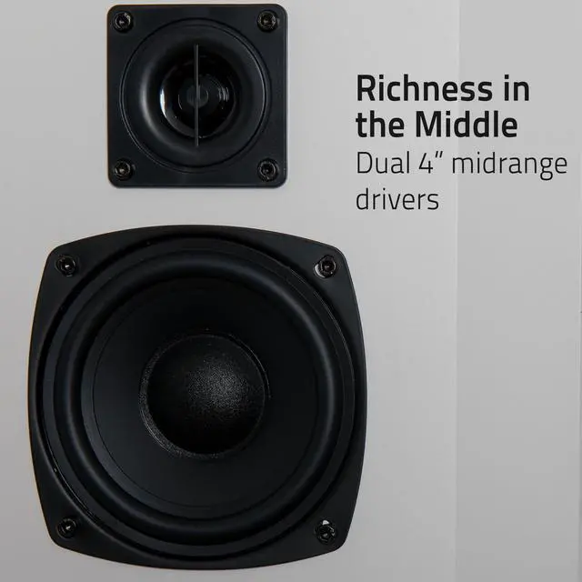 Alt view image 10 of 12 - Fluance Elite High Definition 2-Way Bipolar Surround Speakers for Wide Dispersion Surround Sound in Home Theater Systems - White/Pair (SXBP2WH)