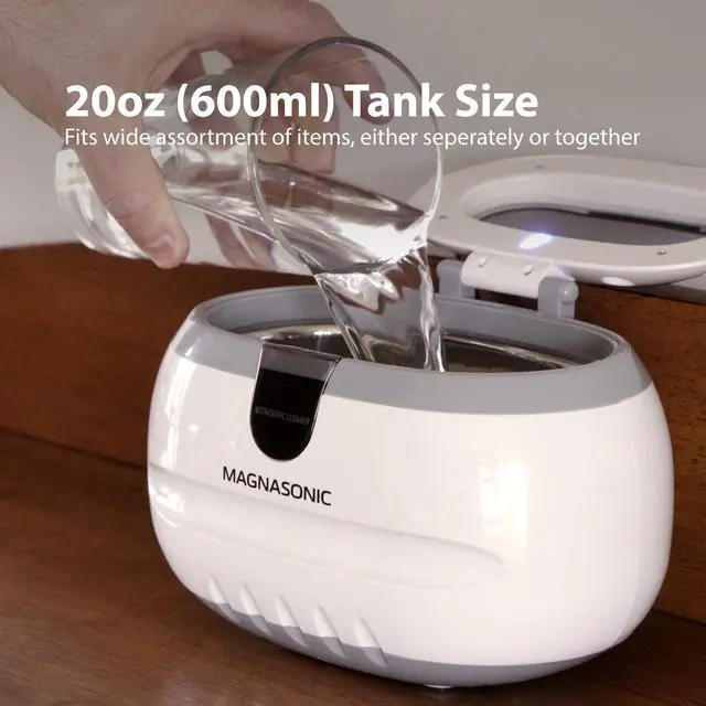 Alt view image 12 of 13 - Magnasonic Professional Ultrasonic Jewelry Cleaner Machine for Cleaning Eyeglasses, Watches, Rings, Necklaces, Coins, Razors, Combs, Tools, Parts, Instruments (CD2800)