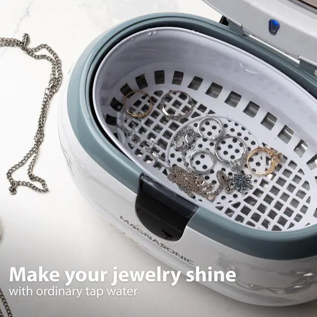 Alt view image 9 of 13 - Magnasonic Professional Ultrasonic Jewelry Cleaner Machine for Cleaning Eyeglasses, Watches, Rings, Necklaces, Coins, Razors, Combs, Tools, Parts, Instruments (CD2800)