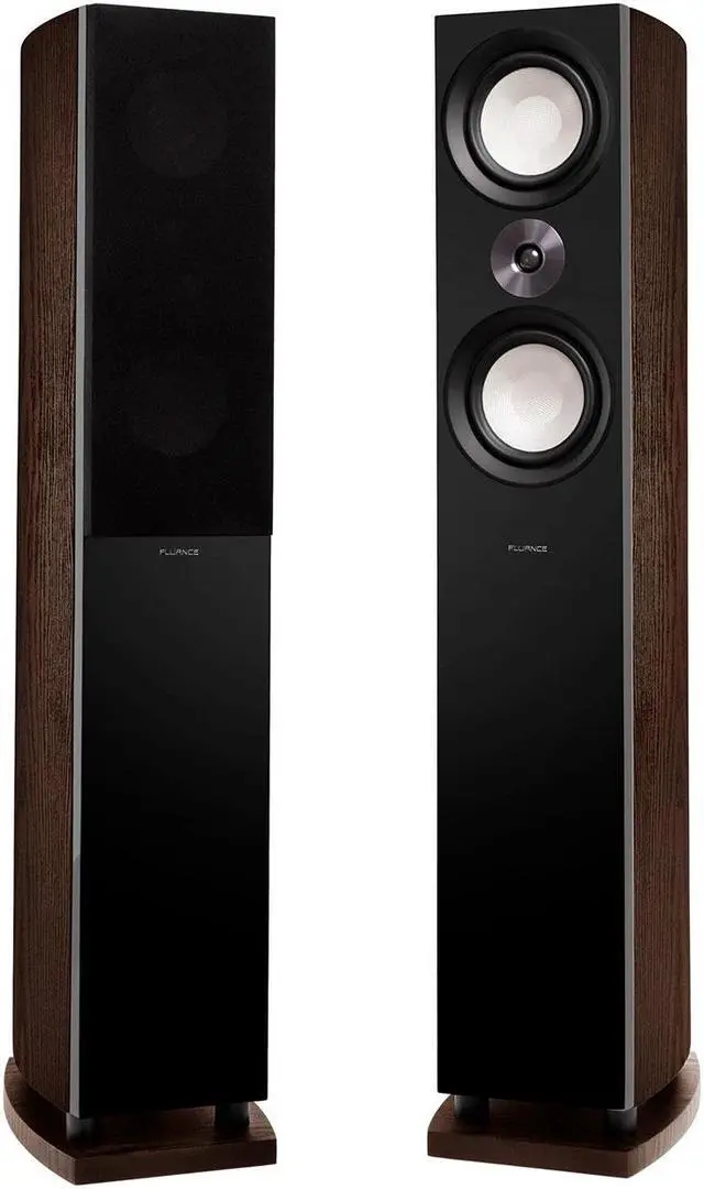 Main image of Fluance Reference High Performance 3-Way Floorstanding Loudspeakers with Down-firing 8" Subwoofers for 2-Channel Stereo Listening or Home Theater System - Walnut/Pair (XL8FW)